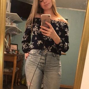 Off the shoulder shirt